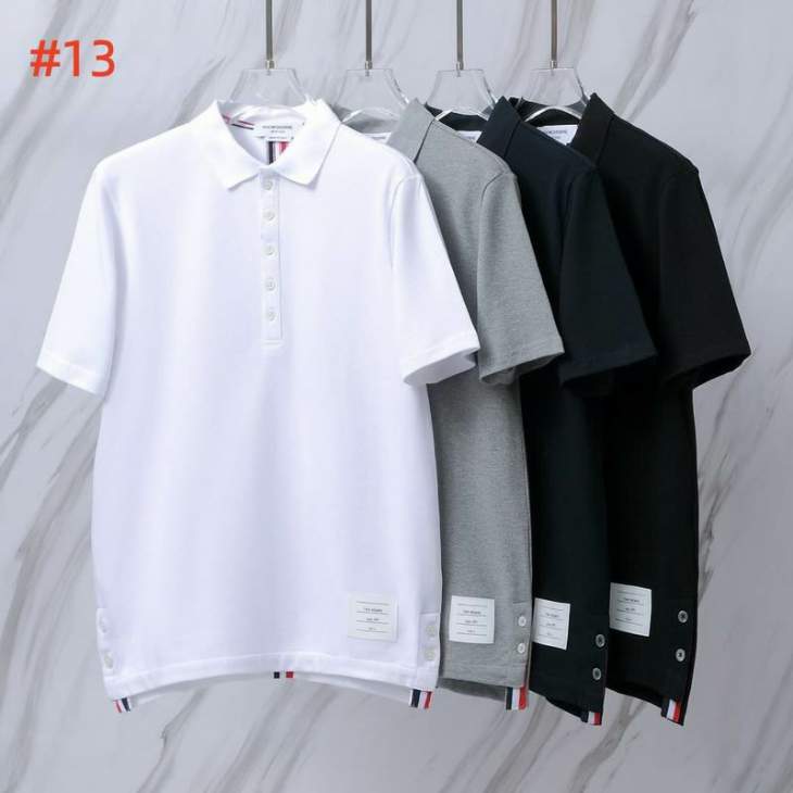 Picture of Thom Browne Polo Shirts Short _SKUThomBrowneM-2XL12yr2525436